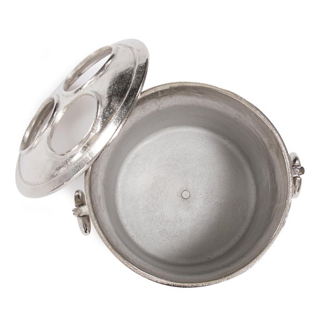 Traditional Aluminum Three Bottle Holder For Sale - Image 3 of 6