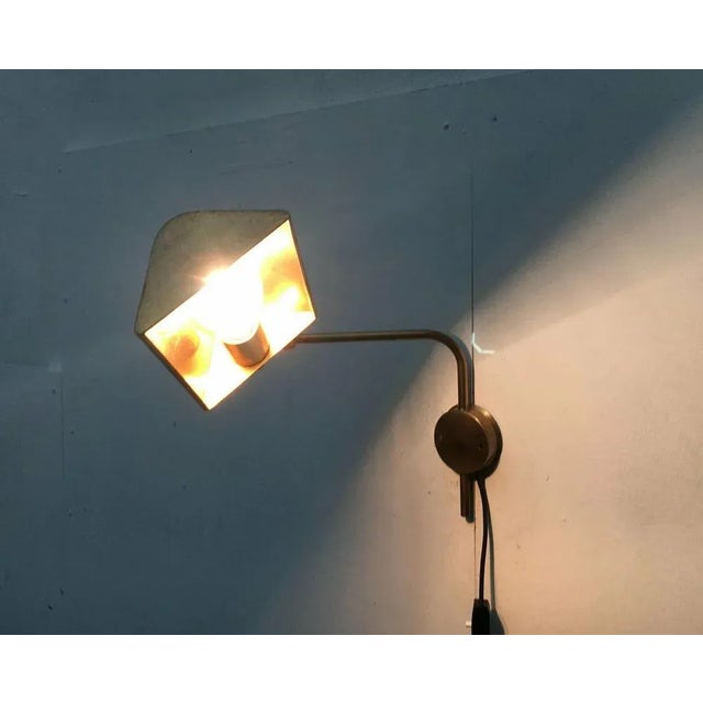 Mid-Century German Hollywood Regency Style Brass Wall Lamp Sconce by Florian Schulz for Interline, 1970s For Sale - Image 18 of 18