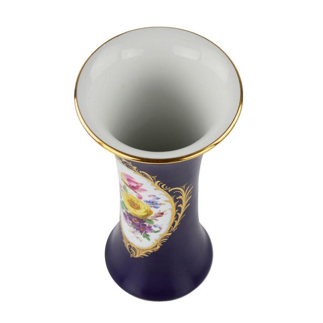 Tall German Vase from Meissen For Sale - Image 4 of 7