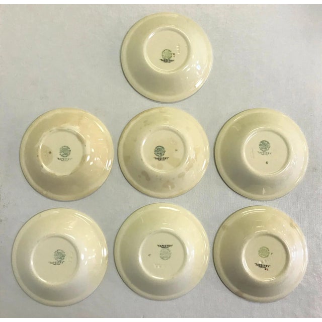 Shabby Chic Vintage Wedgwood Patrician Tapestry Collection Small Bowls - Set of 7 For Sale - Image 3 of 7