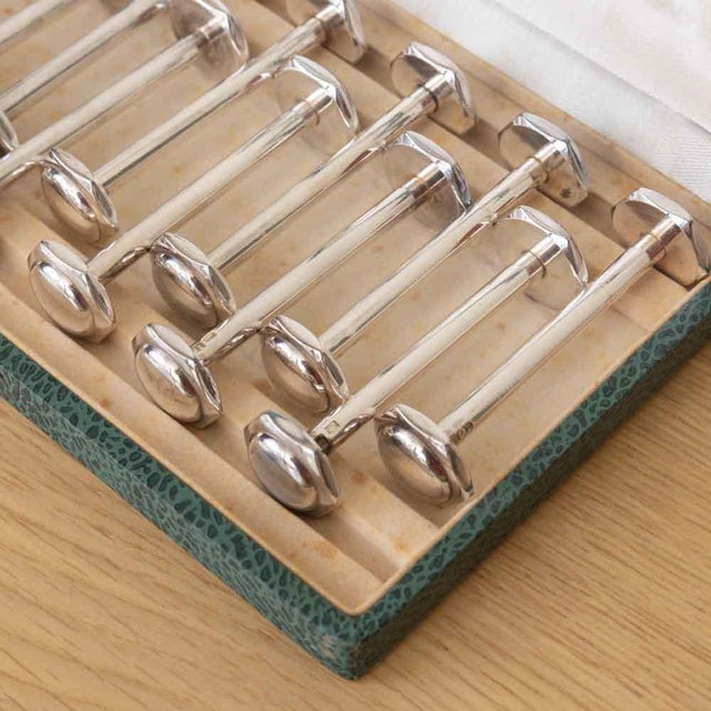 French Sliver Knife Rests with case - Set of 12 For Sale In Los Angeles - Image 6 of 11