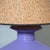 Sculptural Textured Lavender Plaster Lamps with Faux Bois Shades - a Pair For Sale In Tampa - Image 6 of 9