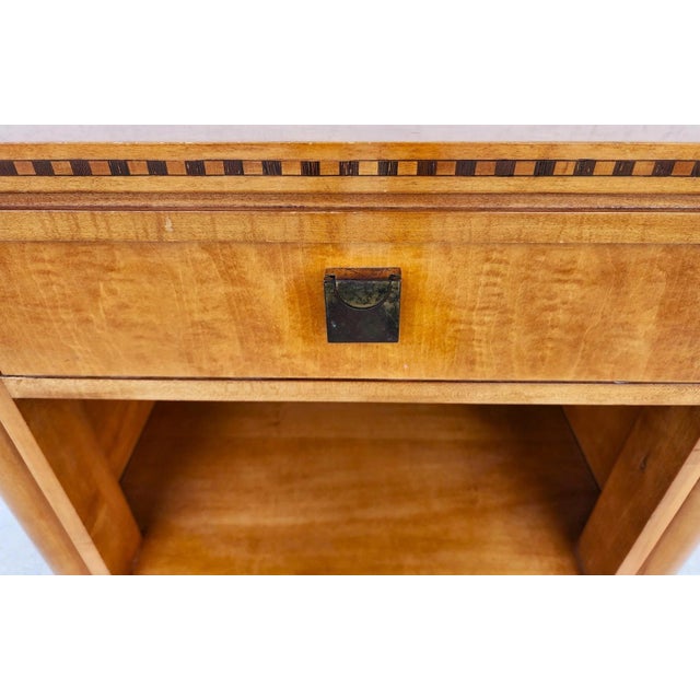 1980s Hickory White Genesis Collection Biedermeier Nightstand Side Table For Sale - Image 9 of 18