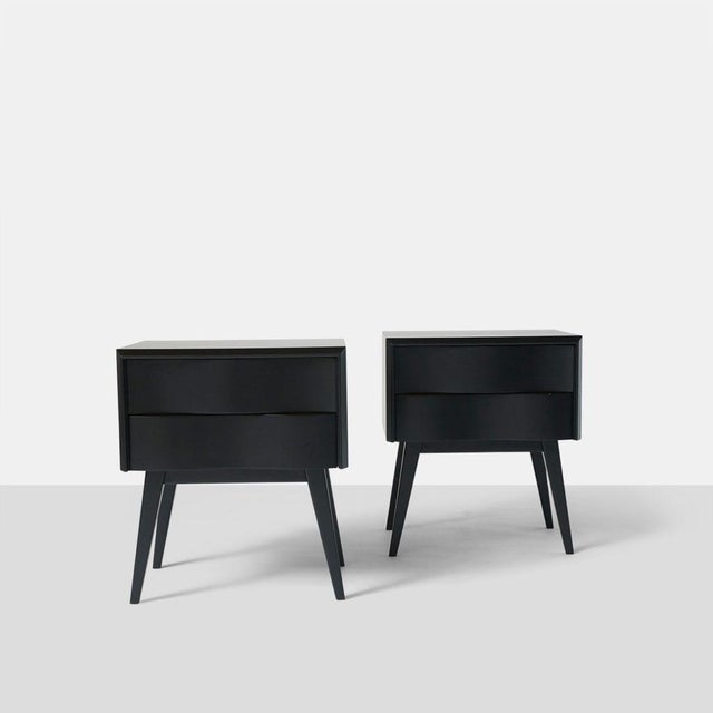 Mid-Century Modern Pair of “Wave” Side Tables by Edmond Spence For Sale - Image 3 of 9