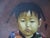 1980s 1980s Chinese Child Prayer Inspired Framed Portrait Oil on Canvas For Sale - Image 5 of 18