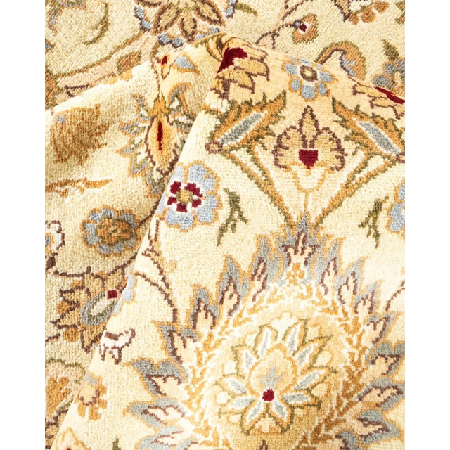 Textile Mogul, One-of-a-Kind Hand-Knotted Area Rug in Ivory, 8' 4" x 10' 4" For Sale - Image 7 of 8