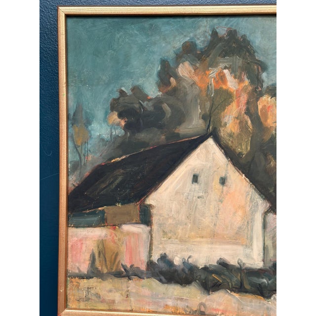 M. Olofgoluth, House, 1969, Oil on Panel For Sale - Image 8 of 18