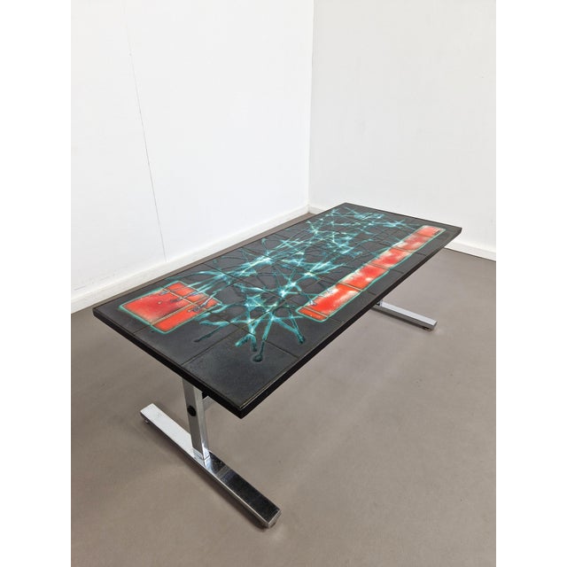 Metal Tiled Coffee Table by J. Belarti, 1970s For Sale - Image 7 of 11