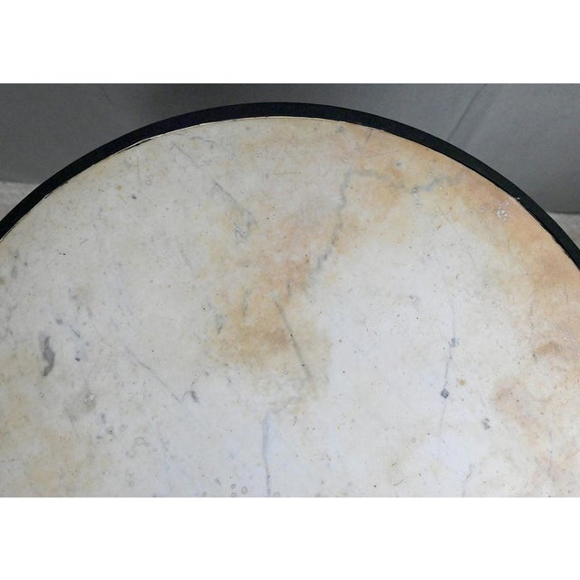 Vintage Marble Bistro Table, 1900 For Sale - Image 4 of 15