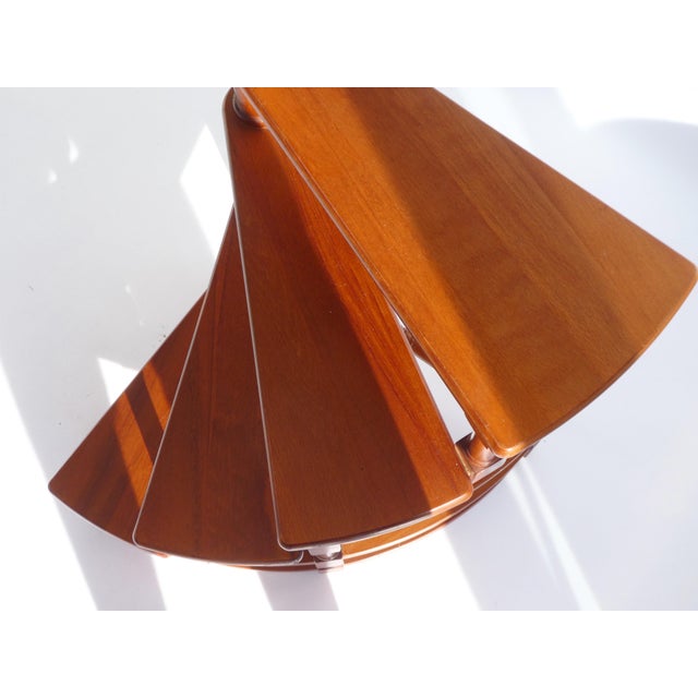 Large Vintage Wooden Library Stairs, 1950s For Sale - Image 3 of 8