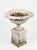This striking pair of Victorian cast iron garden urns offers a timeless Neoclassical aesthetic, perfect for flanking an...