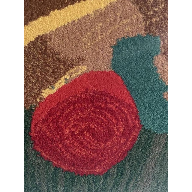 Tisca Tiara Apfel Baum Hand-Tufted Wool Rug by Frédéric, France, 1980s For Sale - Image 4 of 13