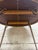 Vintage Mid Century Modern Folding Laminate Top Oval Dining Table For Sale - Image 11 of 12