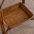 Brown 1950s French Woven Wicker and Wood Table For Sale - Image 8 of 13