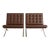 Authentic KnollStudio Barcelona Chairs by Mies Van Der Rohe — Pair For Sale