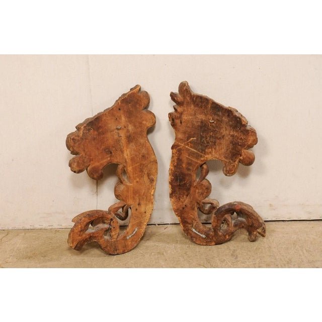 French Antique French Cornucopia Wall Plaques - A Pair For Sale - Image 3 of 11