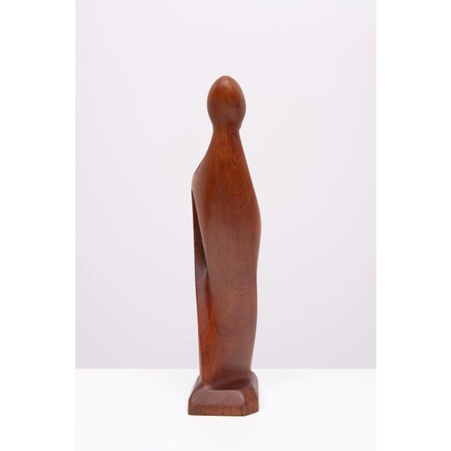 Teak Sculpture by Simon Randers, Denmark, 1960s For Sale - Image 6 of 11