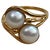 18 Karat Yellow Gold And Two Pearls Ring For Sale - Image 15 of 18
