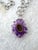 Vintage Silver Chain Necklace With Amethyst Pendant For Sale - Image 4 of 4