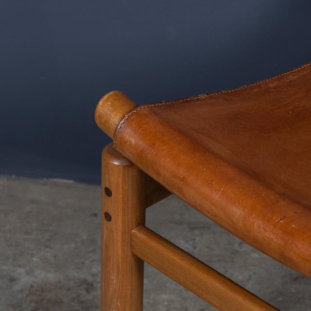 Vintage Leather Dining Chairs by Ilmari Tapiovaara, 1950, Set of 8 For Sale - Image 6 of 17