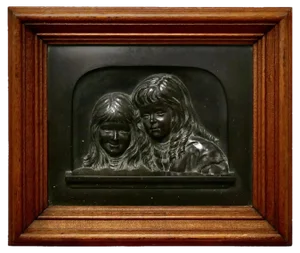 Heavy Bronze Relief Wall Plaque by E T Wainwright, 1898