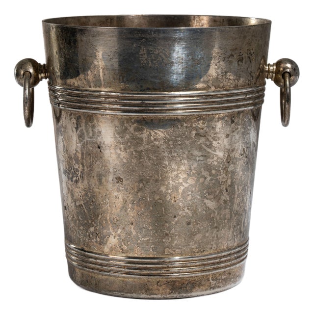 20th Century French Silver-Plated Champagne Bucket For Sale