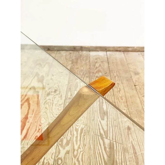 Beige Mid-Century Danish Coffee Table in Mahogany and Glass by Illum Wikkelsø for Christiansen Silkeborg, 1960s For Sale - Image 8 of 16