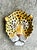 Mid 20th Century Vintage Italian Glazed Ceramic Cheetah Plate For Sale - Image 5 of 9