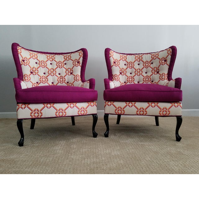 Vintage Wingback Chairs a Pair Chairish
