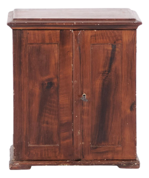 Antique Miniature/Model Furniture in Oak with Hand-Forged Fittings, 1840s