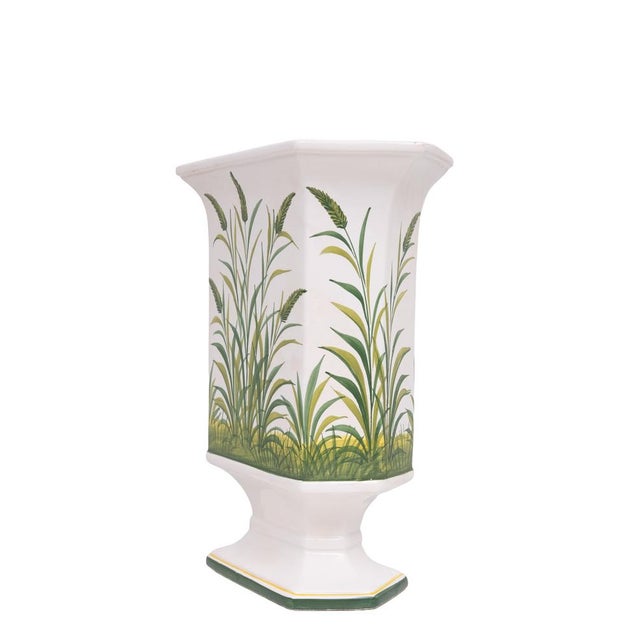 Ceramics Candlesticks and Jardiniere by Bassano, Italy, 1970s, Set of 3 For Sale - Image 13 of 14