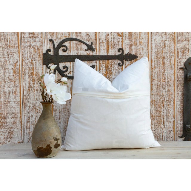 Midnight Filanan Kantha Euro Pillow For Sale In Los Angeles - Image 6 of 9