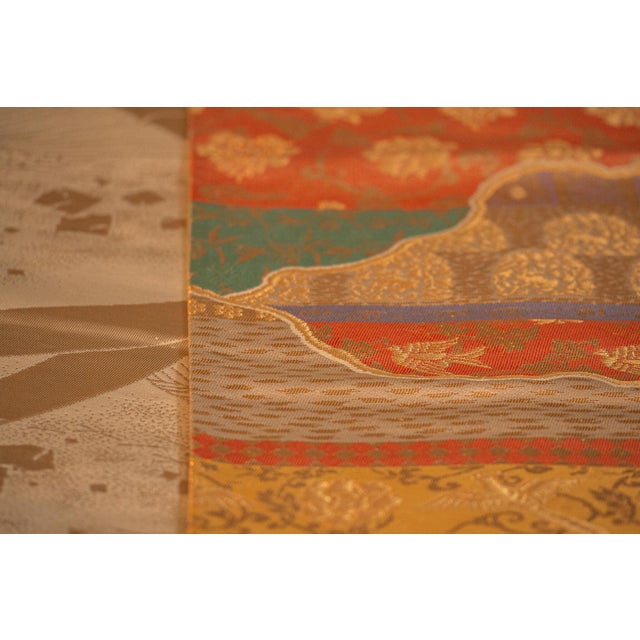 Japanese Ceremonial Silk Bed Runner Set by Renaras, Set of 5 For Sale - Image 10 of 11