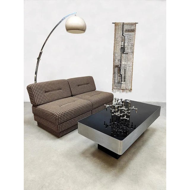 Set of Swedish Convertible Daybed or Lounge Chairs with Side Table, 1980s For Sale - Image 4 of 8