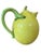 Mid-Century Modern Vintage Lemon Shaped Yellow Green Leaves Made in Japan Pitcher For Sale - Image 3 of 6
