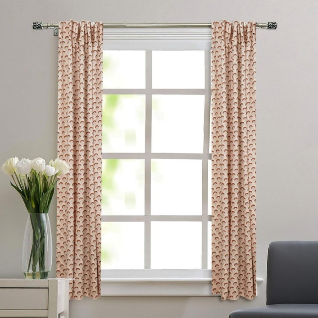 Bring artisanal charm into your home with the Juju Flower Handcrafted Block Print Curtain. Skilled artisans use hand-...