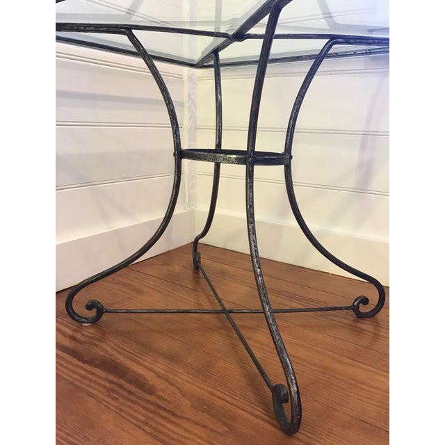 Vintage French Industrial Iron & Glass Bistro Table Chairish