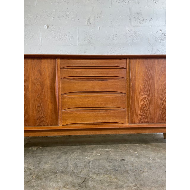 Mid-Century Modern Arne Vodder for Skovby 7738 Mid Century Danish Modern Teak Credenza For Sale - Image 3 of 11