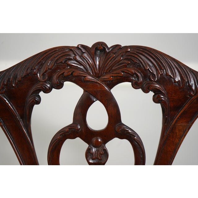 Set of 10 Maitland Smith Mahogany Dining Room Chairs For Sale - Image 14 of 18