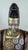 Japanese Noh Dancer with Mask Cloisonne/Metal Statue