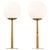 Gold Table Lamps in Brass & Matte Opaline Glass by Hans-Agne Jakobsson, 1950s, Set of 2 For Sale - Image 8 of 8