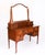 This is an elegant antique edwardian inlaid flame mahogany dressing table, circa 1900 in date. It features inlaid...