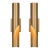 Mid-Century Modern Brass Cylinder Wall Sconces - Handcrafted Antique Look - a Pair For Sale