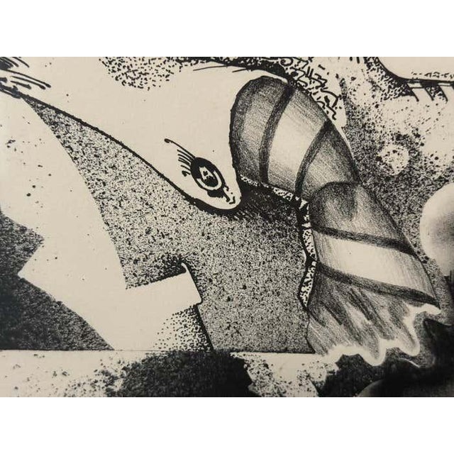 Surrealist Profiles - Artist Proof Lithograph For Sale - Image 9 of 9