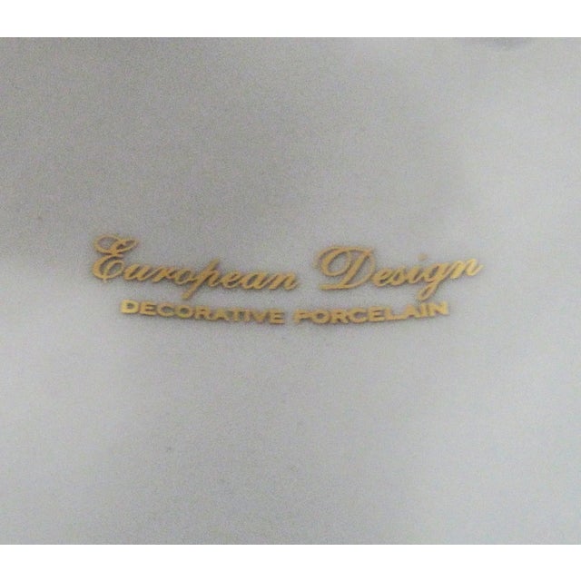 Vintage Fragonard Pedestal Bowl Porcelain Europeon Design For Sale - Image 11 of 11