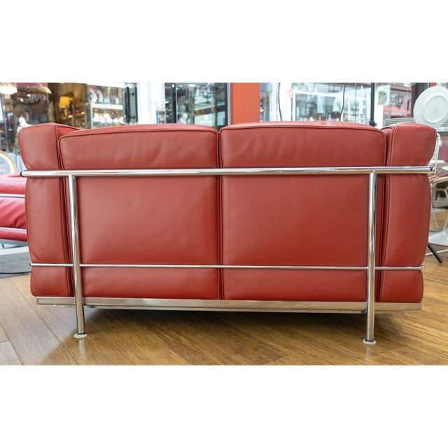 Two-Seater Sofa by Le Corbusier, Perriand, Jeanneret for Cassina, 1950s For Sale - Image 4 of 16