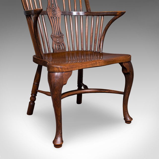 Set of 6 Vintage Windsor Chairs, English, Victorian Revival, Country House Seat For Sale - Image 12 of 12
