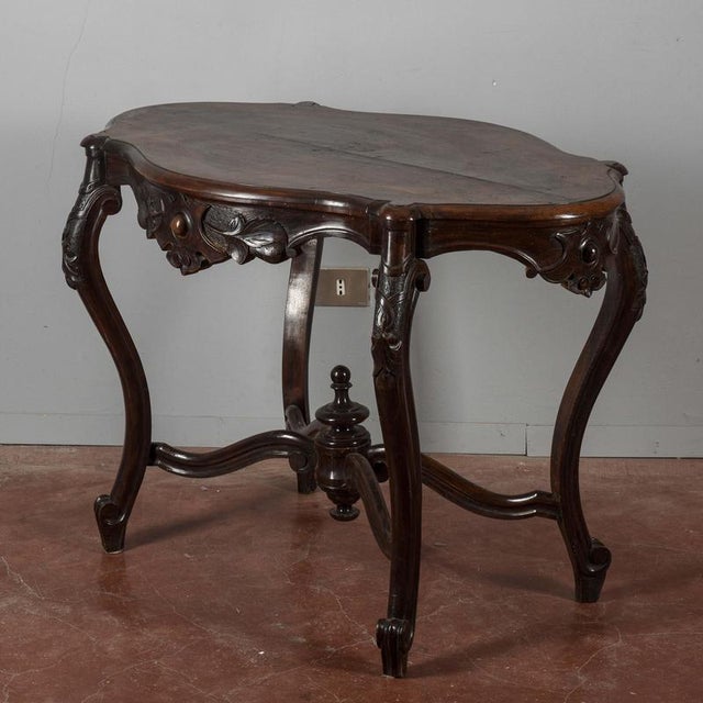 Louis Philippe Coffee Table with Wavy Sides For Sale - Image 17 of 18