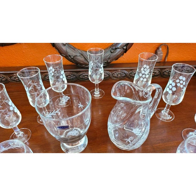 Duiske Irish Hand Cut Glassware Set For Sale - Image 11 of 11