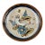 1950s Folk-Art Ken Edwards Tonala Pottery Hand Painted Owl Serving Chop Plate For Sale